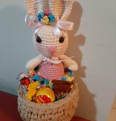 Coelhinha da Páscoa no Cesto #Amigurumi