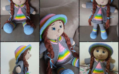 Boneca Tinny #ReceitaAmigurumi #Boneca