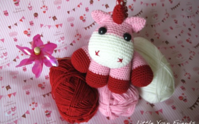 Mini Unicórnio Ótima Opção para Chaveiro #Amigurumi