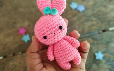 Coelinha Rosa Amigurumi