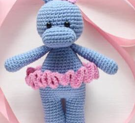 Hipopótoma Bailarina #Amigurumi