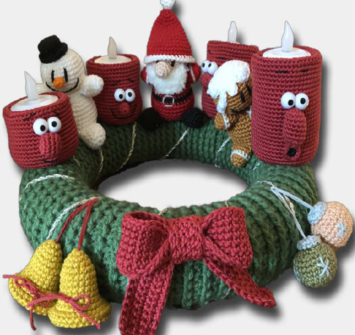 Receita Passo a Passo GUIRLANDA DE NATAL Amigurumi Grátis