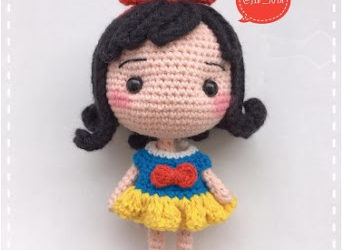 Receita Passo a Passo Branca de Neve Amigurumi Grátis