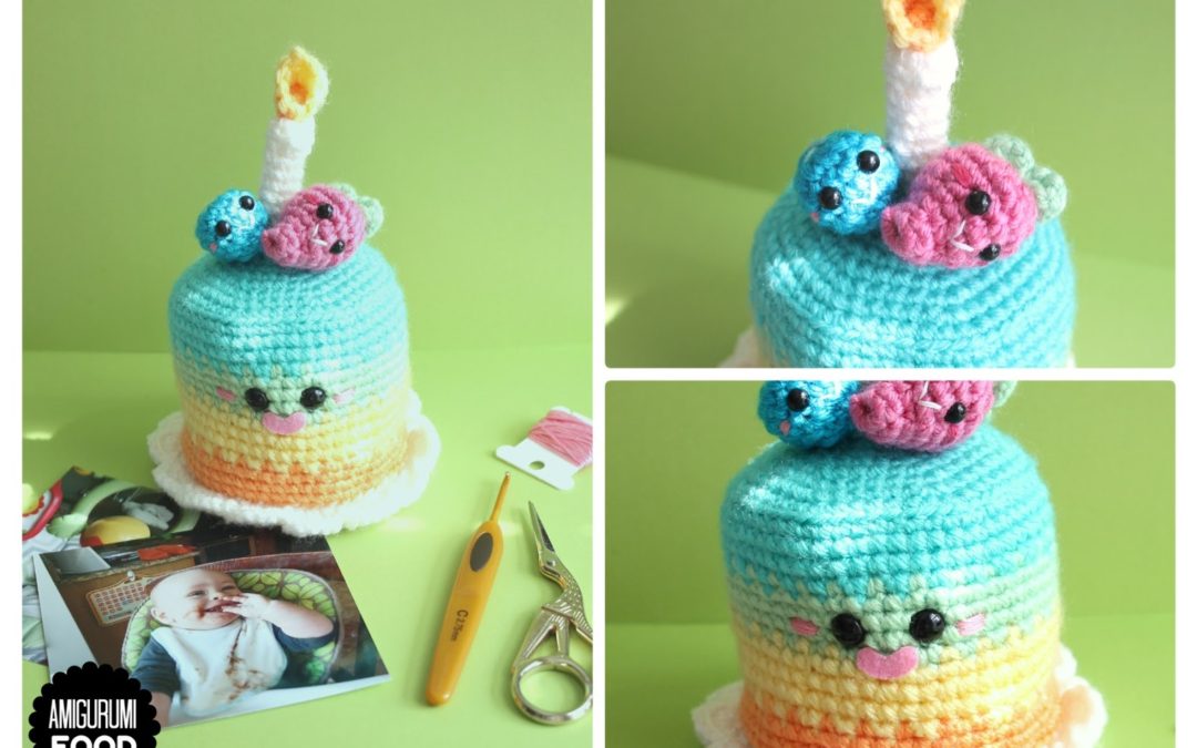Bolinho de Aniversário Amigurumi