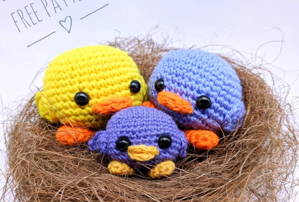 Passarinhos no Ninho Amigurumi
