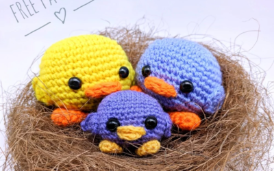 Passarinhos no Ninho Amigurumi