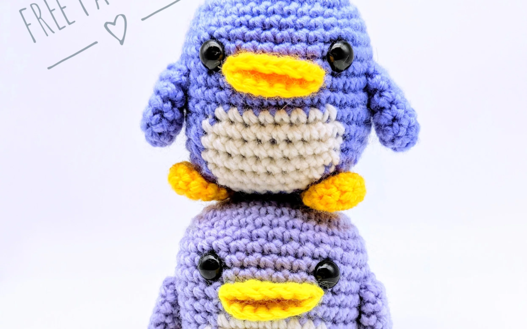 Mini Pinguim Amigurumi