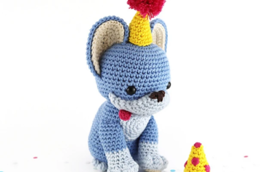 Cachorrinho Aniversariante Amigurumi