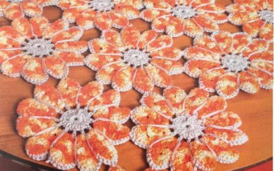 Caminho de Mesa Floral Laranja