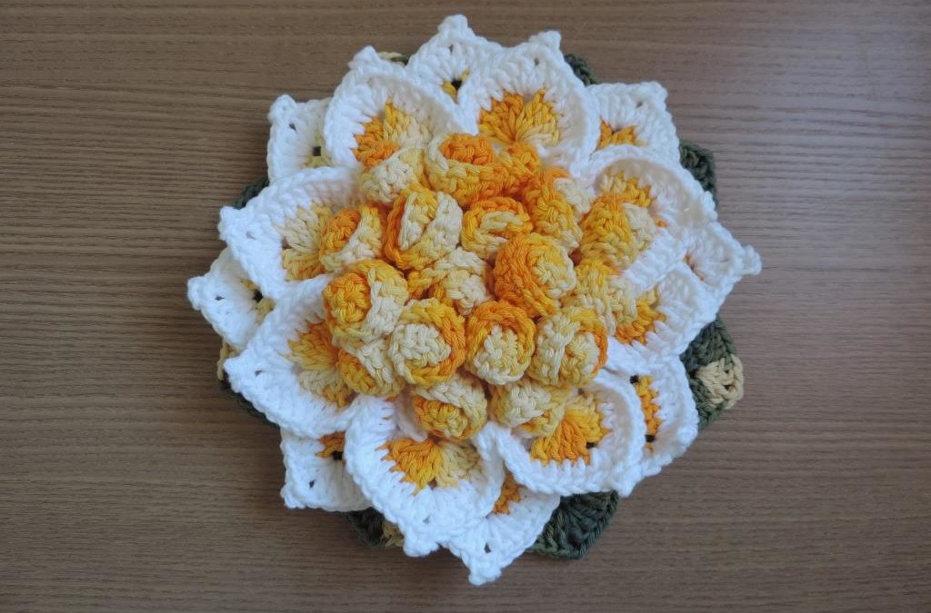 Flor de Crochê | Mega Luxo