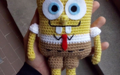 Bob Esponja Amigurumi Receita Grátis