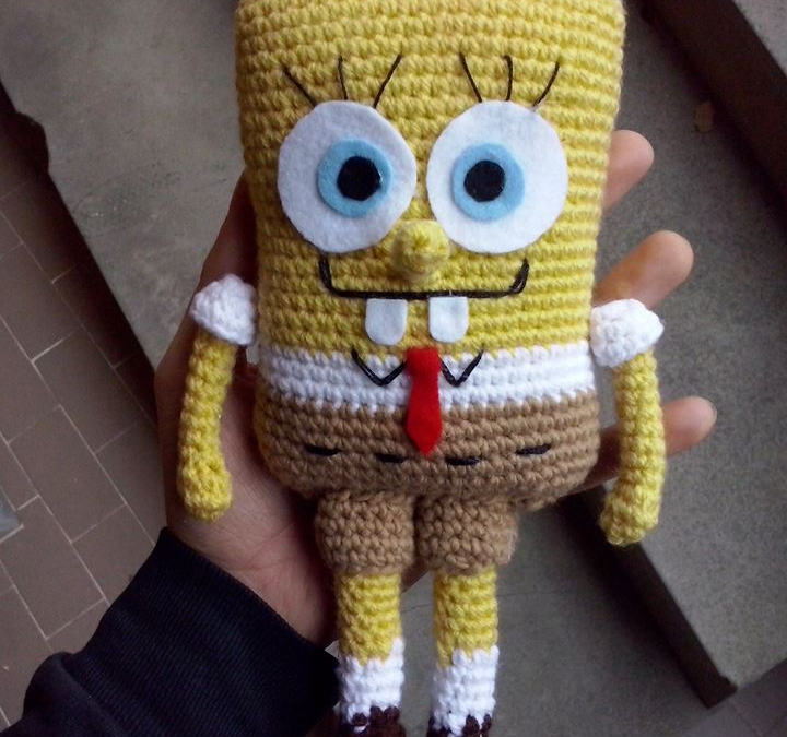 Bob Esponja Amigurumi Receita Grátis