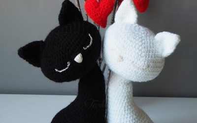 Casal Gatinhos Amigurumi