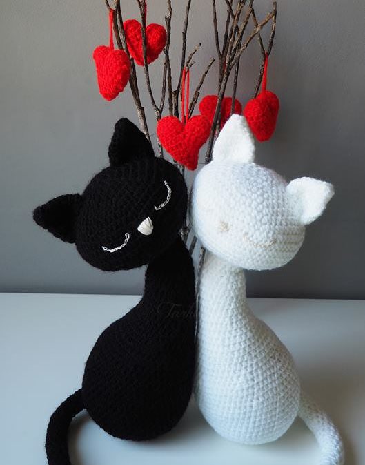 Casal Gatinhos Amigurumi