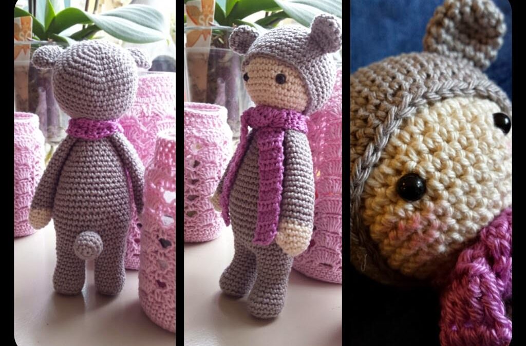 Ursinho Arco-Iris Amigurumi Receita Grátis