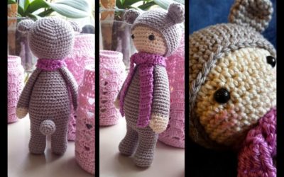 Ursinho Arco-Iris Amigurumi Receita Grátis