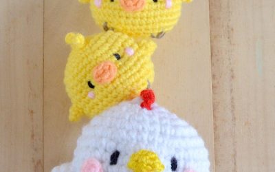 Galinha e Pintinhos Amigurumi – Croche Uma Arte