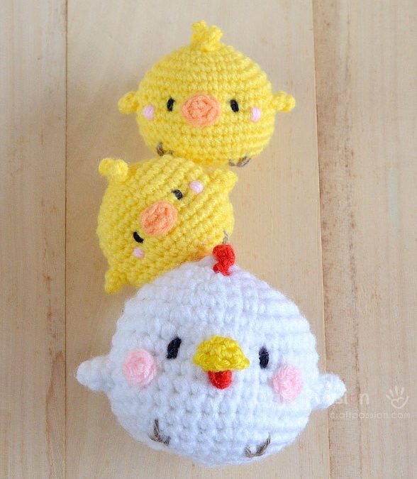 Galinha e Pintinhos Amigurumi – Croche Uma Arte
