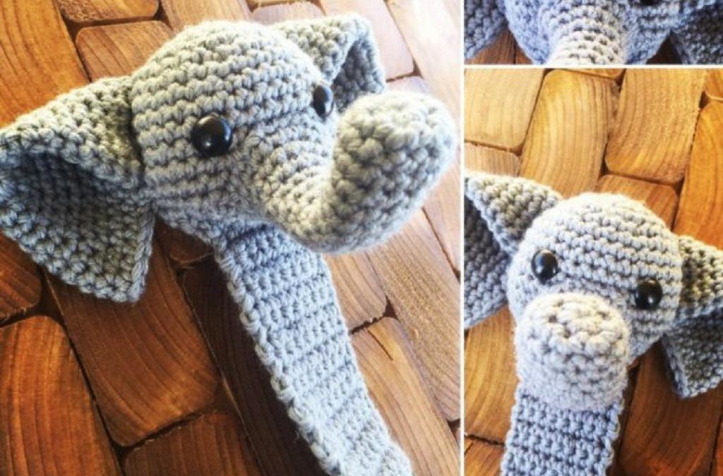 Elefante Marcador de Páginas – Croche Uma Arte