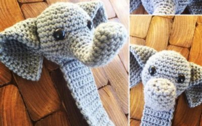 Elefante Marcador de Páginas – Croche Uma Arte