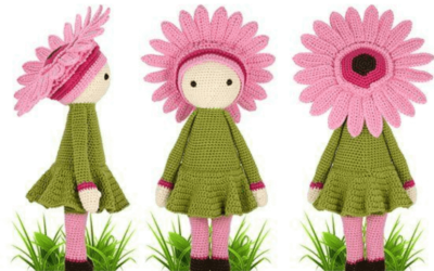 Boneca Flor Amigurumi | Receita Passo a Passo