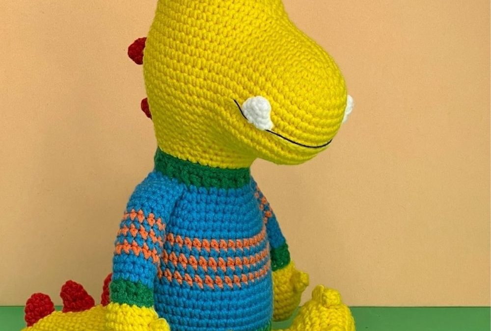 Dino Amarelo Amigurumi | Receita Passo a Passo