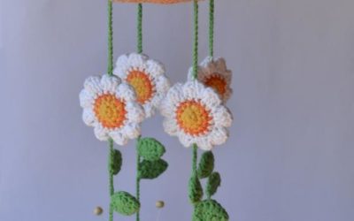 Mobile Mariposas e Flores Amigurumi Receita Passo a Passo