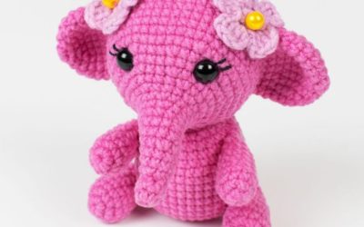 Elefantinha Rosa e Sua Flores