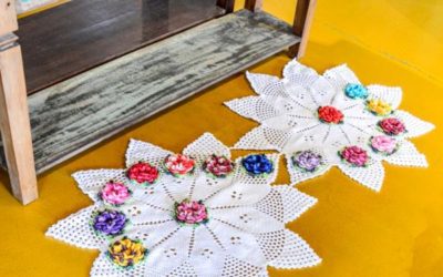 Tapete de Crochê Estrela Florais – Barroco Maxcolor