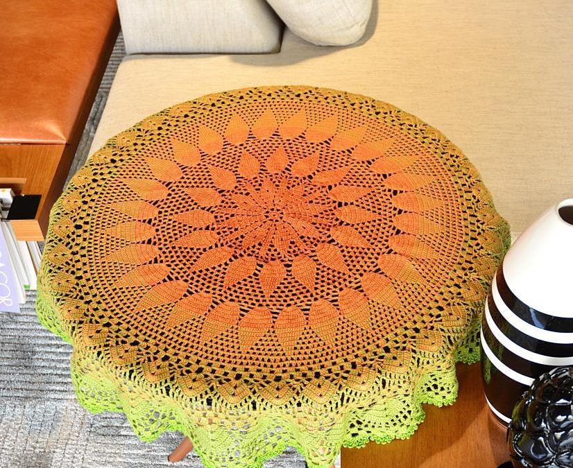 Toalha de Mesa Citrico em Croche