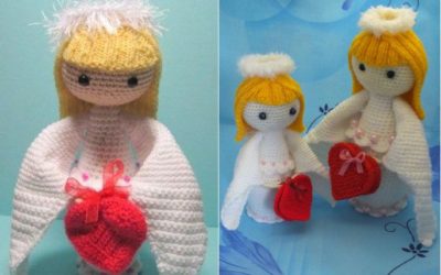 Boneca Valentina a Anjinha Amigurumi