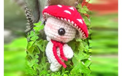 Boneca Cogumelo Amigurumi
