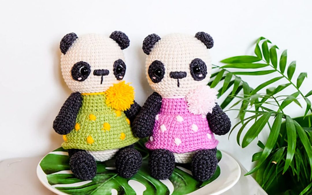 Panda de Vestido Amigurumi