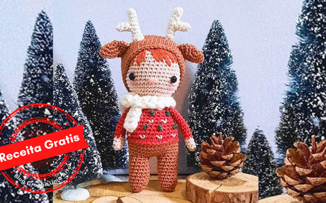 Mino Joye o Boneco Natalino Receita Passo a passo Grátis Amigurumi