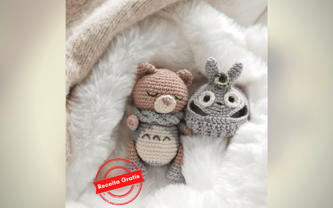 Urso Totoro Receita Gratis de Amigurumi Passo a Passo