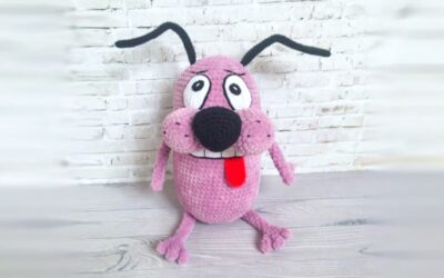 Cachorro Coragem o Cão Covarde Receita Amigurumi