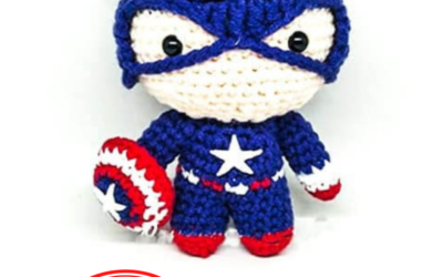 Boneco Capitao America Amigurumi Receita Passo a Passo Gratis