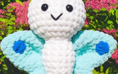 Borboleta de Pelucia Amigurumi Receita Passo a Passo Gratis