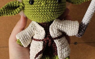 Boneco Mestre Yoda Amigurumi Receita Passo a Passo Gratis