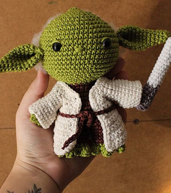Boneco Mestre Yoda Amigurumi Receita Passo a Passo Gratis