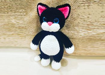 Gato de Pelúcia Amigurumi Receita Passo a Passo Gratis