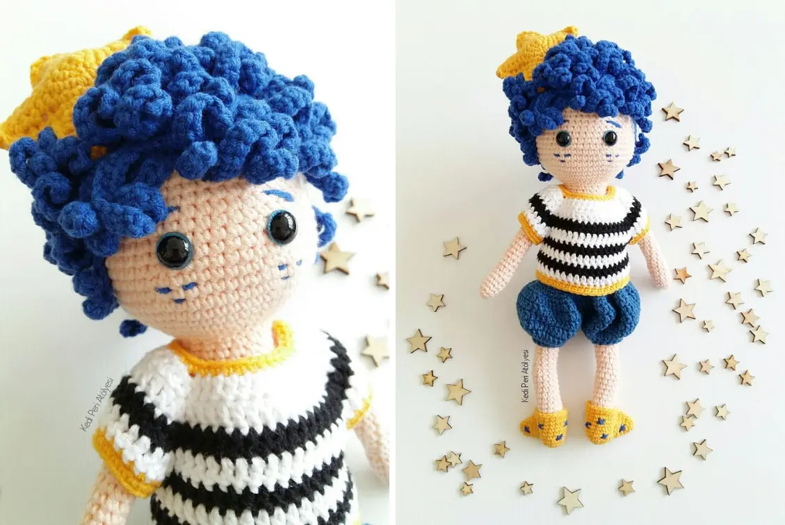 Boneca Night Boy Amigurumi