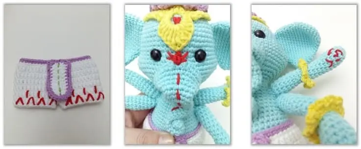 Elefante Ganesha Amigurumi