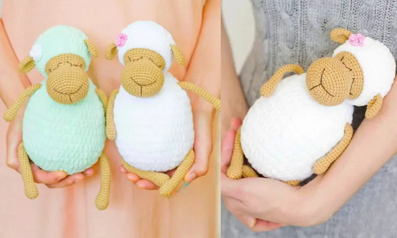 Receita Passo a Passo: Ovelha Soneca Amigurumi