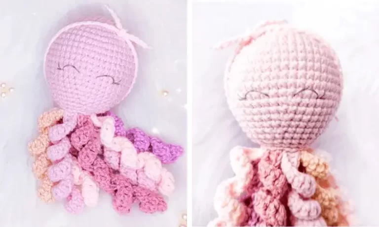 Polvo Roxo Amigurumi