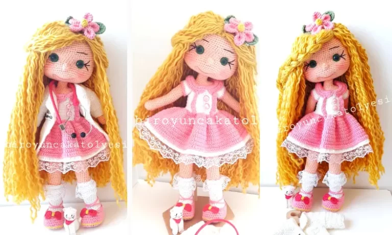 Boneca Florista Amigurumi Receita Passo a Passo