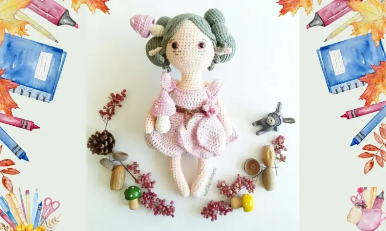 Boneca Fada da Floresta Amigurumi