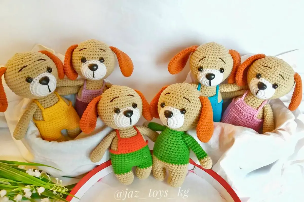 Receita Passo a Passo Cachorro Fofinho Amigurumi