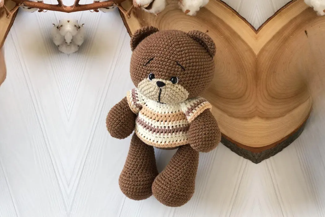 Ursinho de Casaco Amigurumi