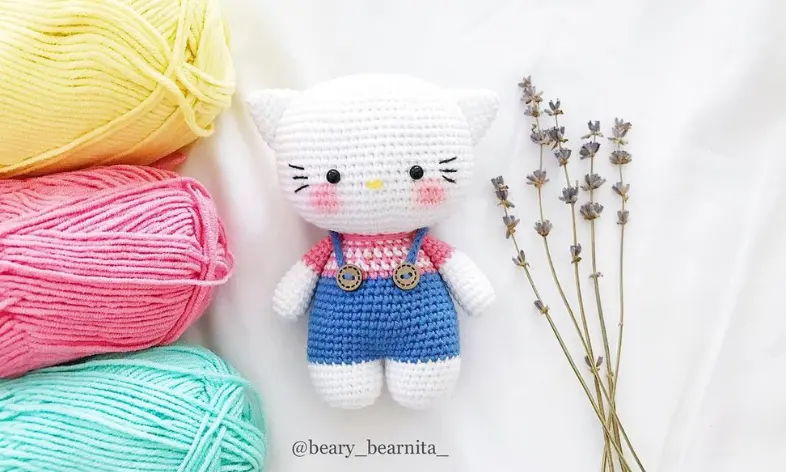 Gatinha Hello Kitty Amigurumi